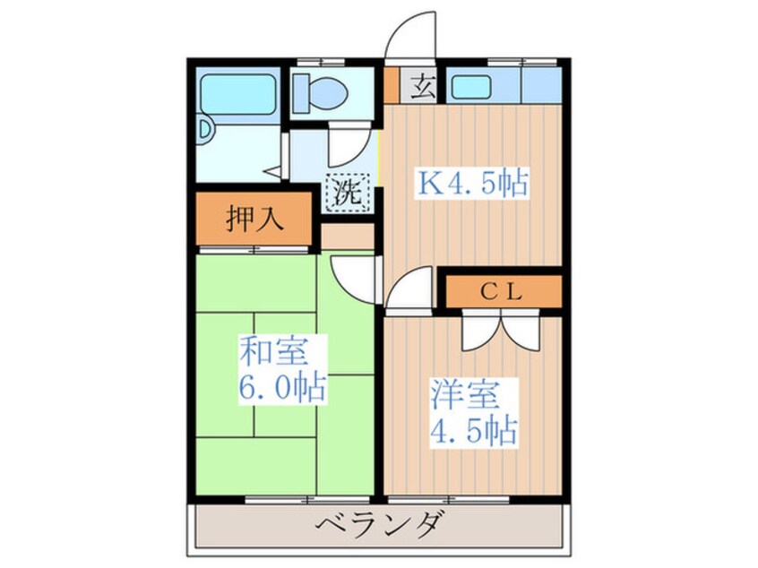 間取図 グリ－ンハイツ