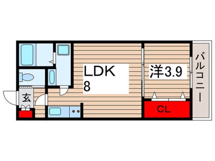 間取図 フロレゾン稲毛