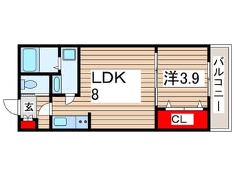 間取図 フロレゾン稲毛