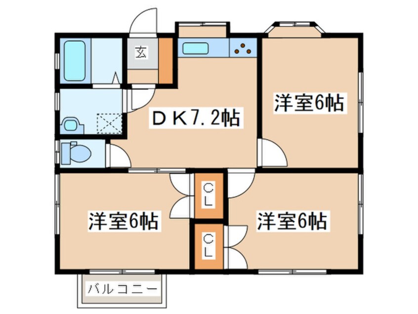 間取図 シャト－アリエス