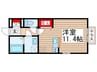 マルシェ 1Rの間取り