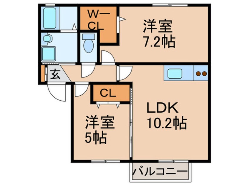 間取図 ルミエ－ル