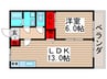 ベネッセ西船 1LDKの間取り
