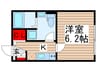エテルノヴァローレ柏 1Kの間取り