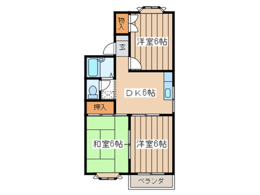 間取図 サンパレス原