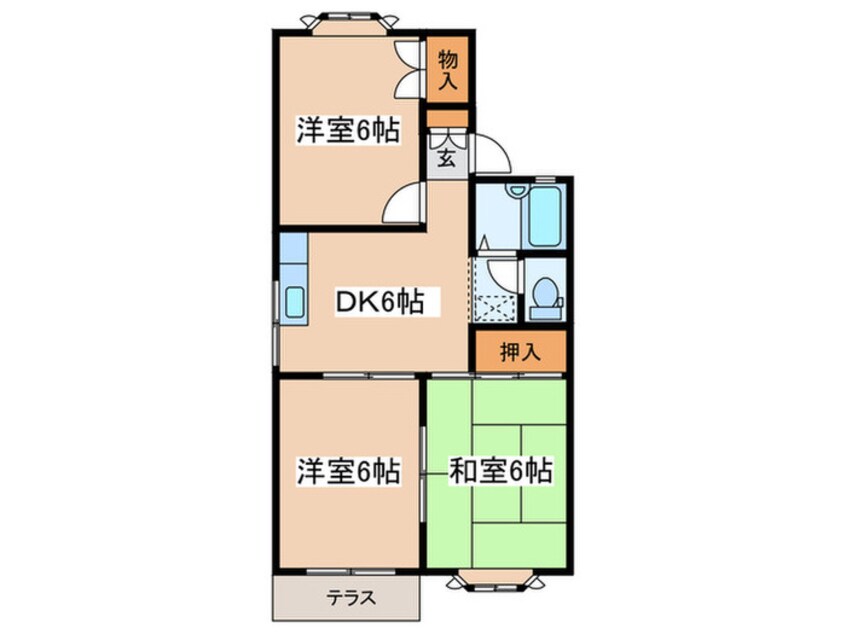 間取図 サンパレス原