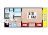 リブリ・０１０ 1Kの間取り