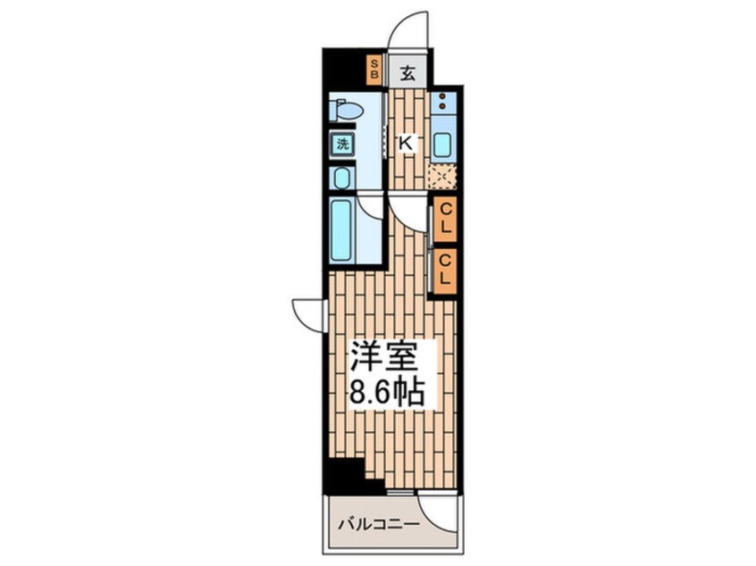 間取図 アジールコート雪が谷大塚