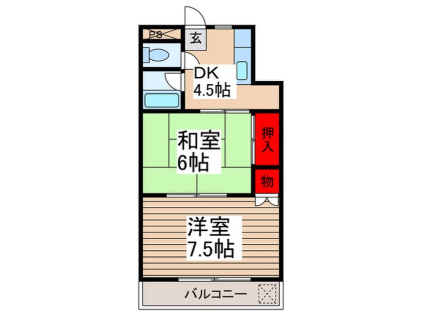 間取図 クロ－バ－ハイツ