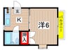 プレイシオン 1Kの間取り