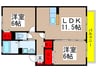 ルミエール　Ⅱ 2LDKの間取り
