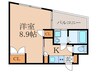 カーサ・ココリータ 1Kの間取り