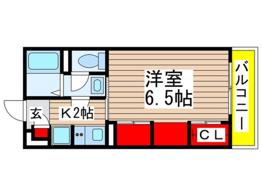 間取図 リブリ・エクセル長洲