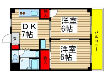 間取図 シャトーハイツ