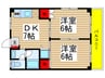 シャトーハイツ 2DKの間取り