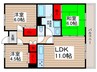 ００２－ＨＩＲＡＫＡＷＡ 3LDKの間取り