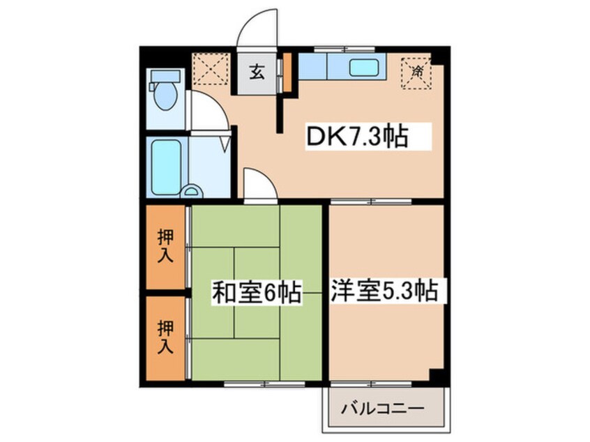 間取図 スカイハイツ