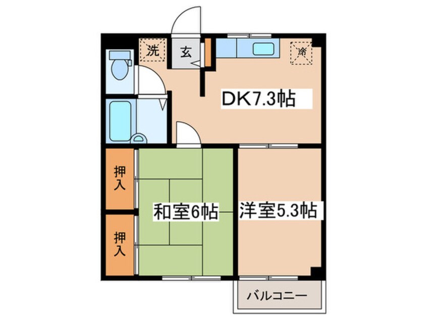 間取図 スカイハイツ