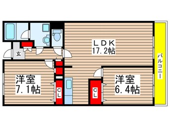 間取図 ラフィネ幕張本郷