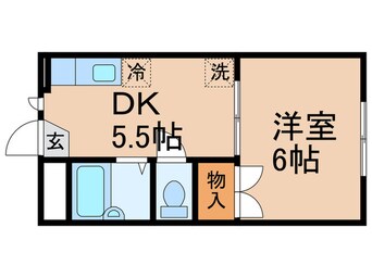 間取図 ハ－プハイツ