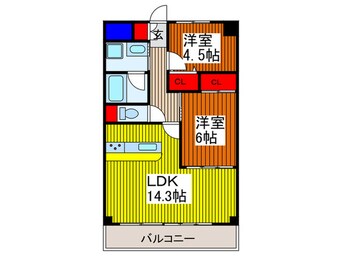 間取図 ＲｏｏｔｗｈｉｔｅⅡ