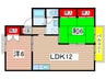 ビュ－クレスト 2LDKの間取り