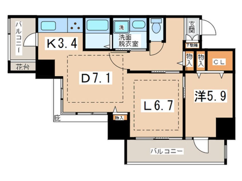間取図 アクティ上池袋