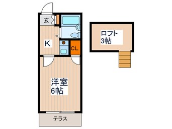 間取図 パ－ルハイツ武蔵野