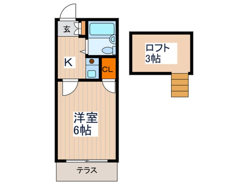 間取図 パ－ルハイツ武蔵野