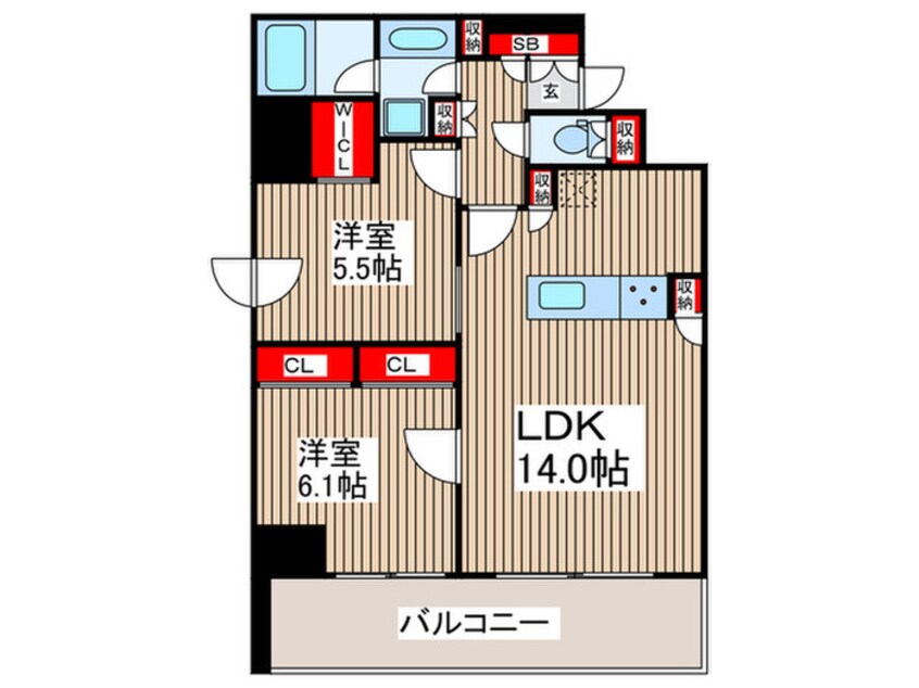 間取図 シーズンフラッツ両国EAST