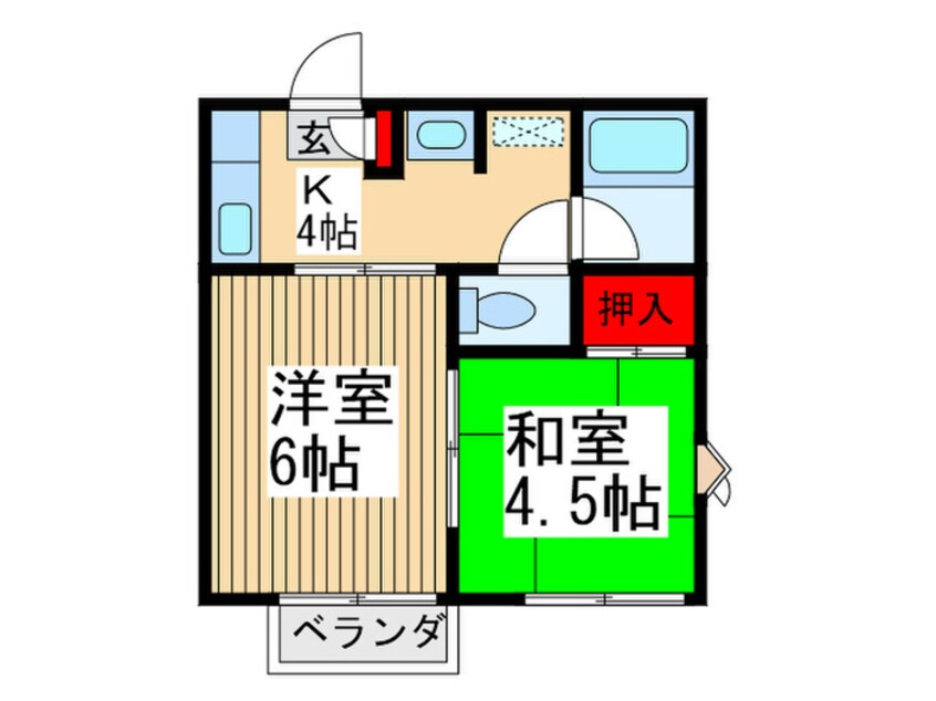 間取図 ハピネス２