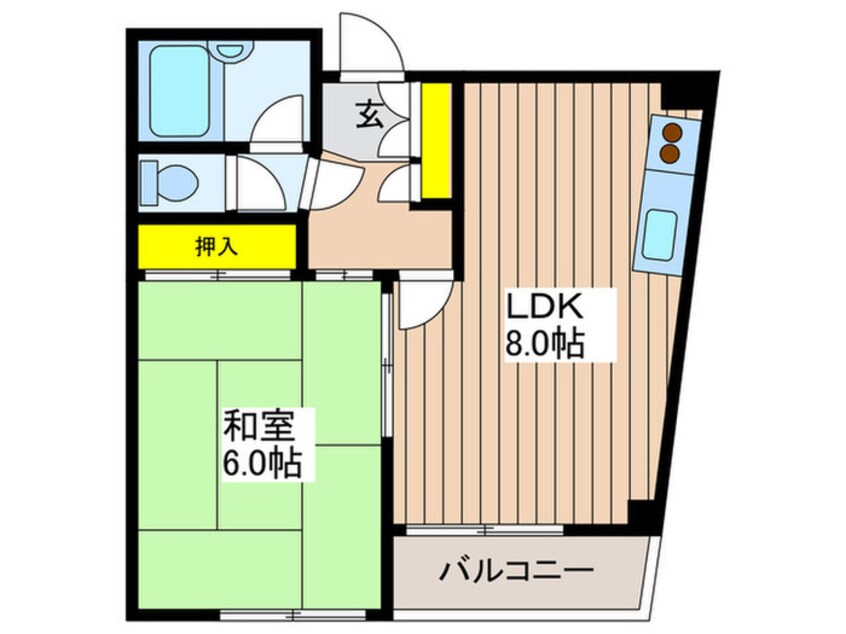 間取図 パレス中芳