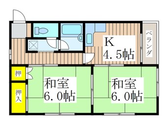 間取図 パレス中芳