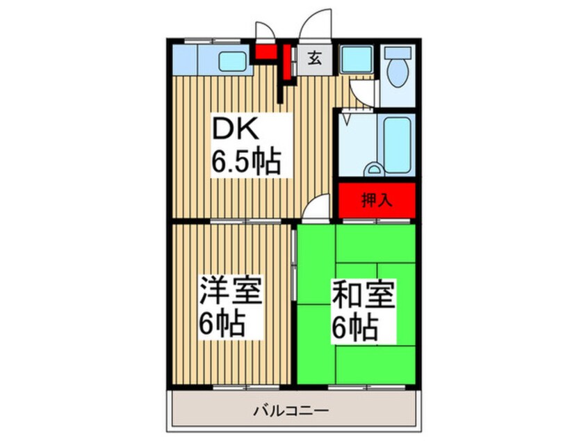 間取図 エステ－トピア山野