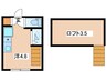 カトレア南長崎 1Rの間取り