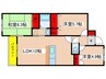 グリーンヒル 3LDKの間取り