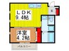 アール浦和 1LDKの間取り