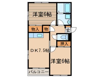 間取図 クレスト山野