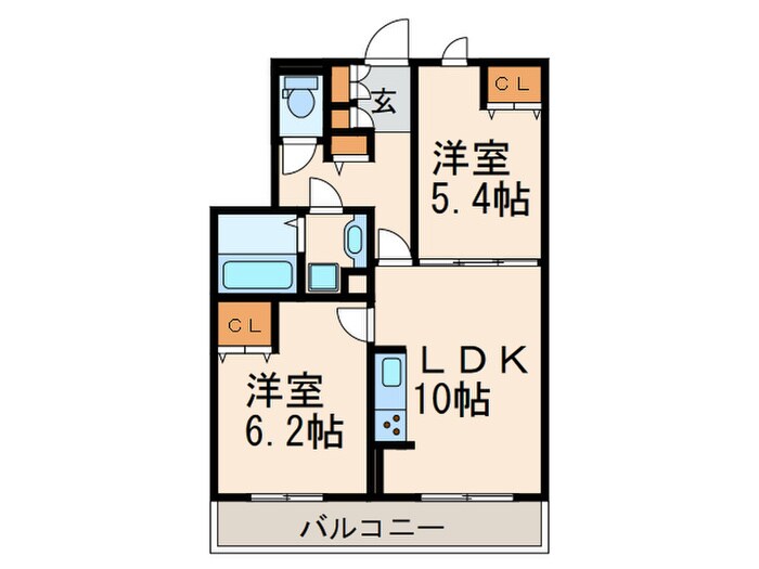 間取り図 ローズガーデン府中