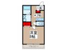 プレシャス新井宿 1Kの間取り