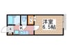 グリチネ八潮 1Kの間取り