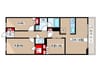 アーバンパーク船堀 2LDK+Sの間取り