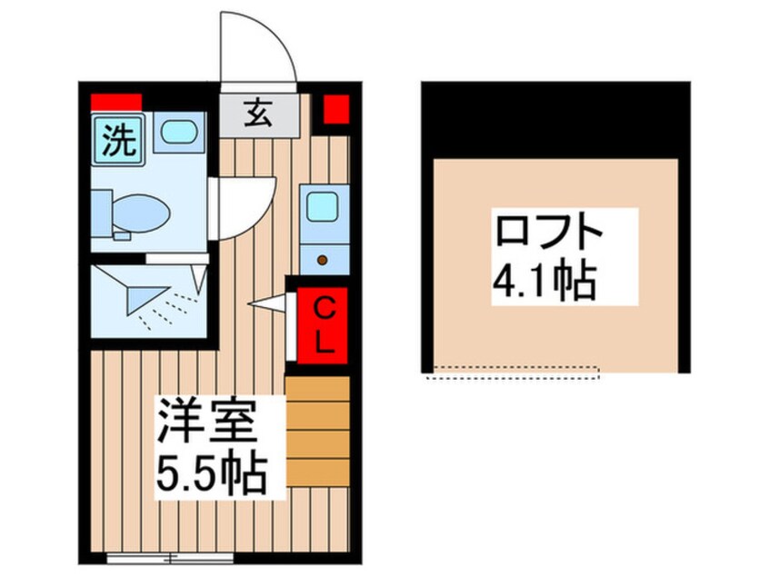 間取図 アジュール小岩