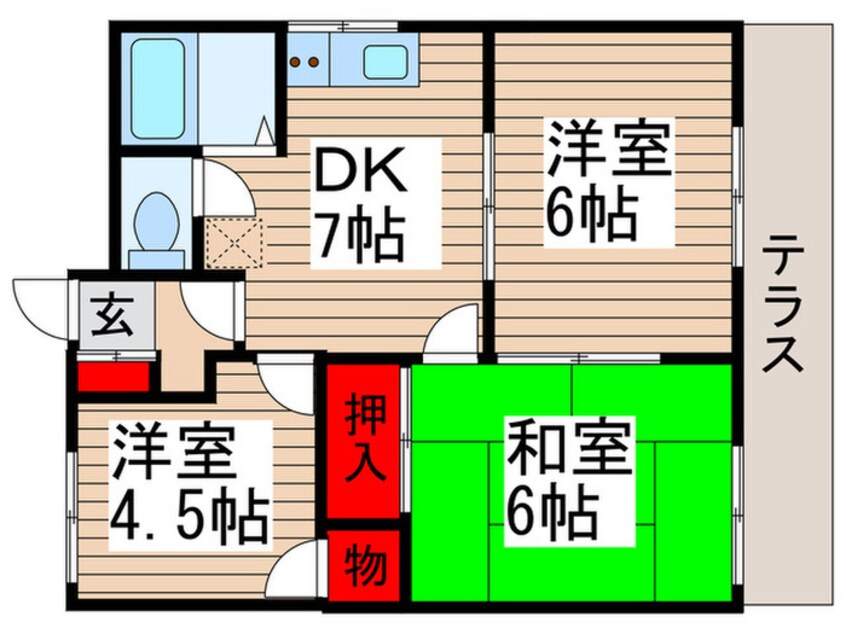 間取図 プランドール