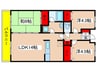 ピ－スフルタウン栗木台 3LDKの間取り