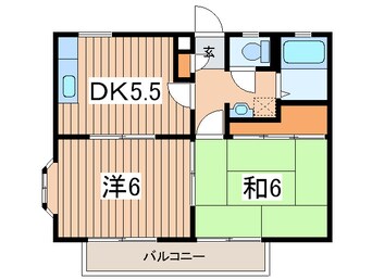 間取図 ジュネスつおかＢ