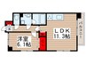 FUTURE HOKIMA 1LDKの間取り