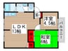 サンパレスＡ 2LDKの間取り