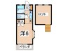 ハイツ　ビクトリ－ 1Kの間取り