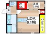 マイハウス天台 1LDKの間取り